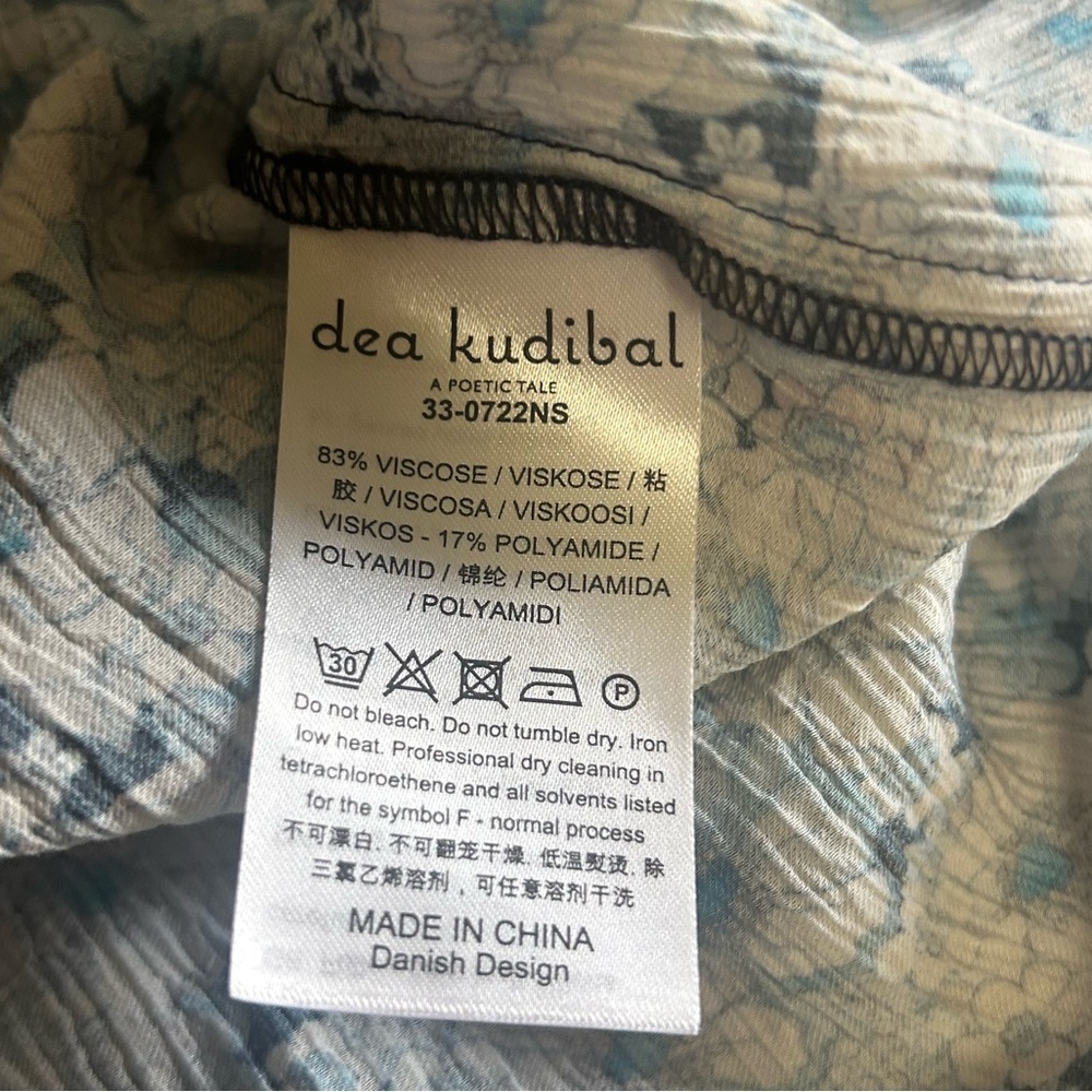 Dea Kudibal Floral Tie Maxi Gunver Day Dress Women’s Size Small - Picture 5 of 6
